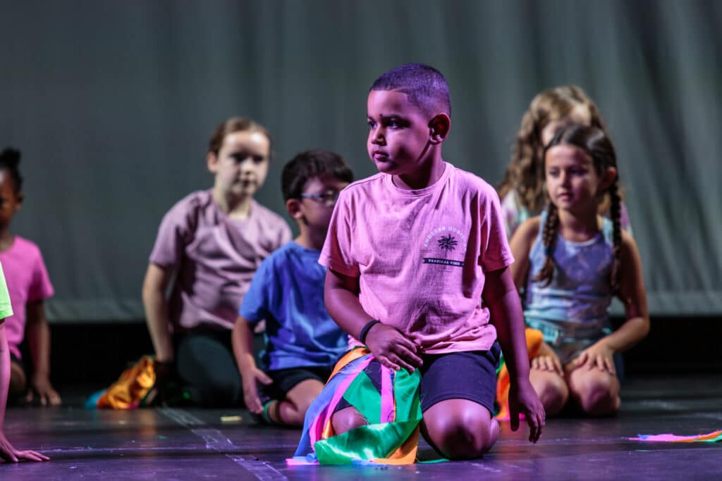 SASA students in a performance on stage