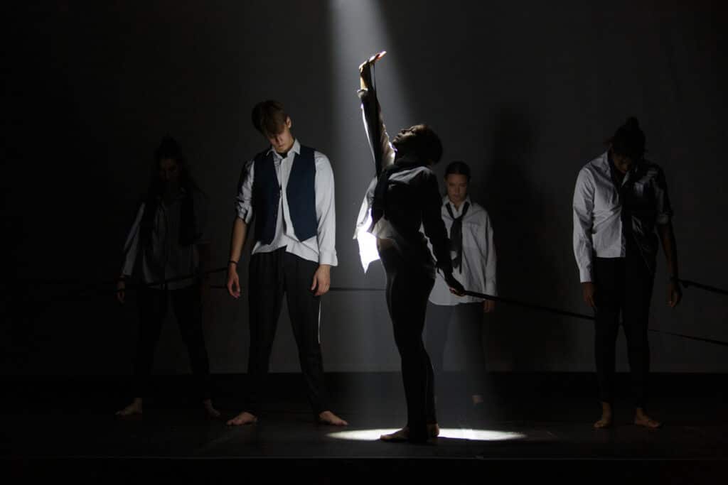 SASA students in a performance on stage